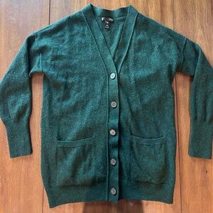 Green Cashmere cardigan